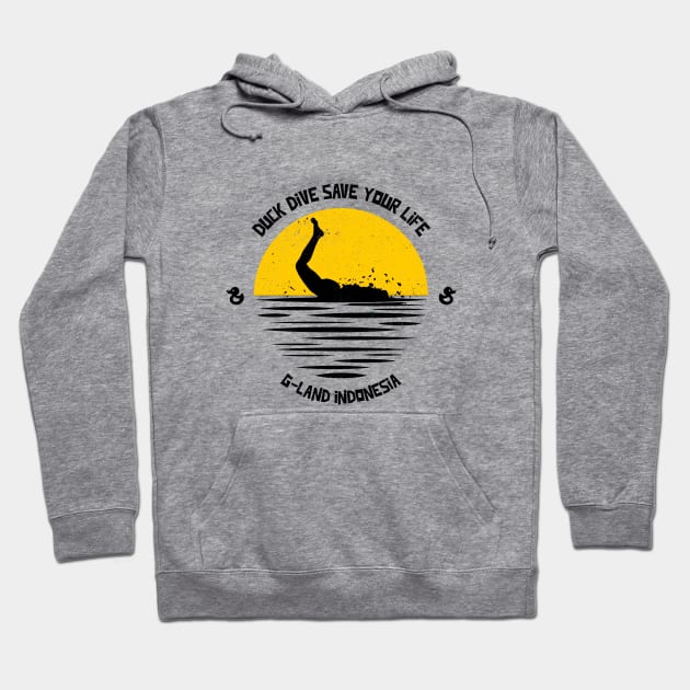 Duck dive save your life Hoodie by SashaShuba